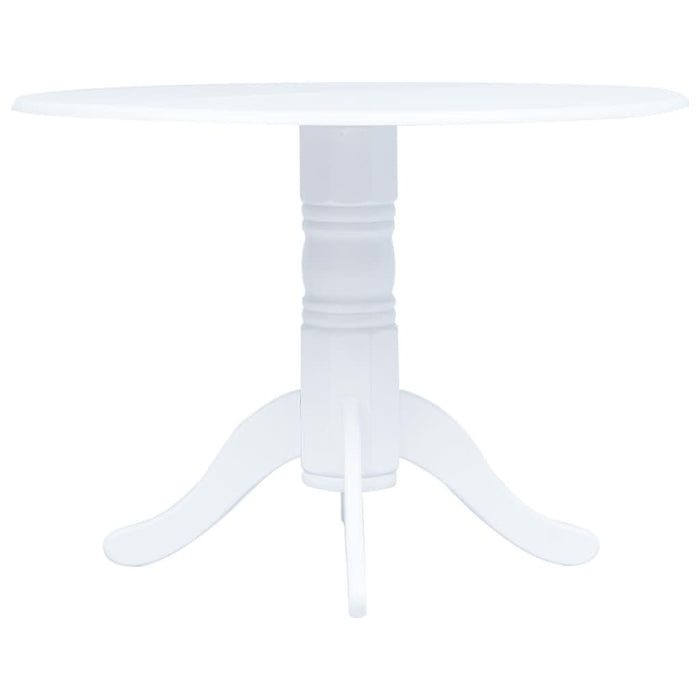 Set mobilier bucătărie, 5 piese, alb, lemn masiv de hevea - WALTI WALTI