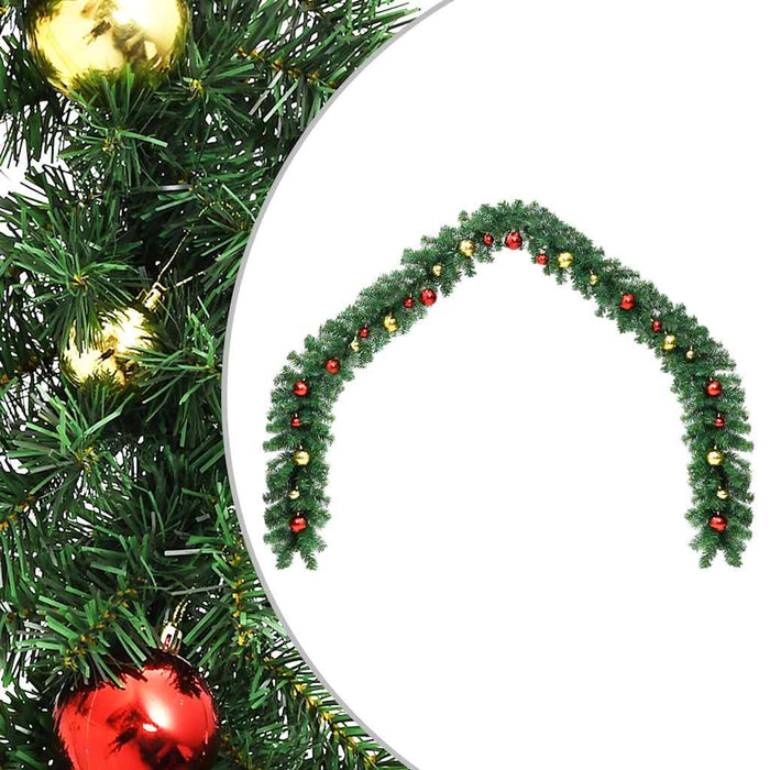 Ghirlandă de Crăciun decorată cu globuri, 5 m - WALTI WALTI
