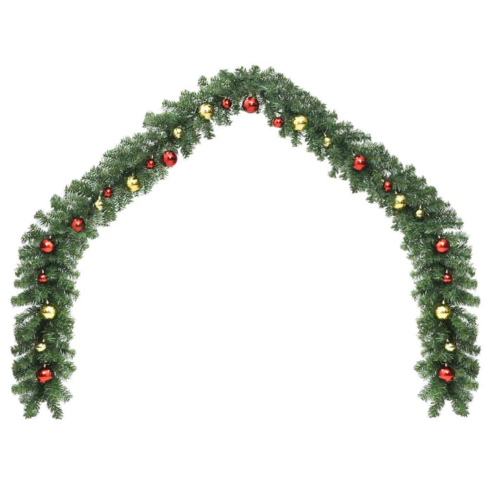 Ghirlandă de Crăciun decorată cu globuri, 5 m - WALTI WALTI