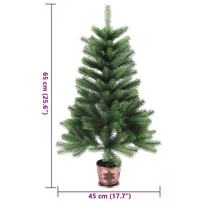 Brad de Crăciun artificial, ace cu aspect natural, 65 cm, verde - WALTI WALTI