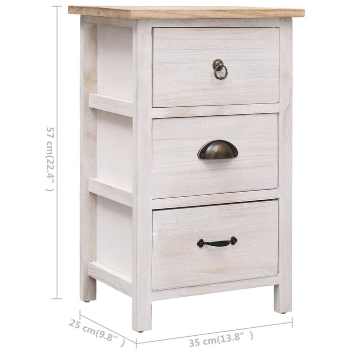 Dulap lateral, 35 x 25 x 57 cm, lemn de paulownia - WALTI WALTI