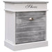 Pantofar, gri, 50 x 28 x 58 cm, lemn de paulownia - WALTI WALTI