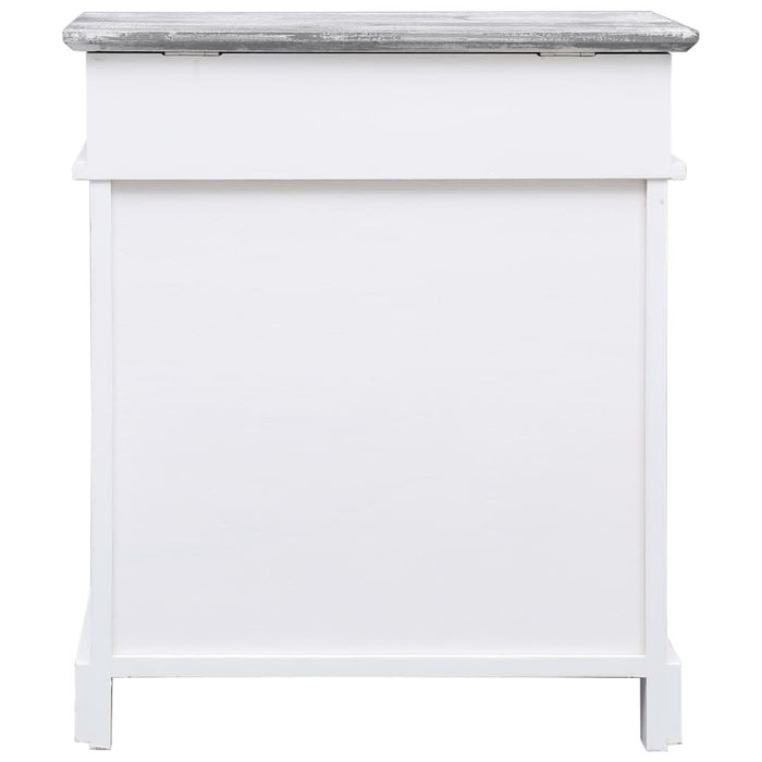 Pantofar, gri, 50 x 28 x 58 cm, lemn de paulownia - WALTI WALTI