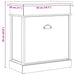 Pantofar, alb, 50 x 28 x 58 cm, lemn de paulownia - WALTI WALTI