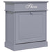 Pantofar, gri, 50 x 28 x 58 cm, lemn de paulownia - WALTI WALTI
