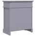 Pantofar, gri, 50 x 28 x 58 cm, lemn de paulownia - WALTI WALTI