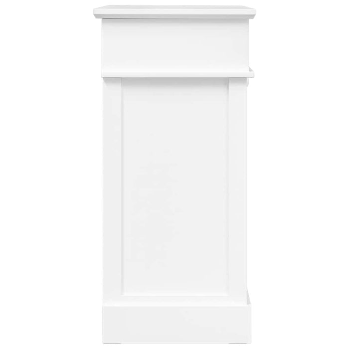 Pantofar, alb, 50 x 28 x 58 cm, lemn de paulownia - WALTI WALTI