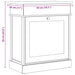 Pantofar, alb, 50 x 28 x 58 cm, lemn de paulownia - WALTI WALTI
