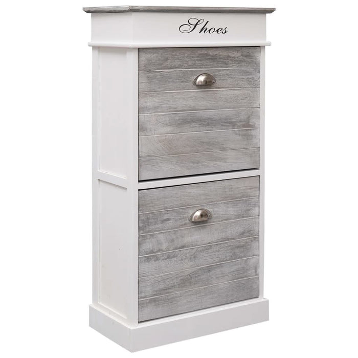 Pantofar, gri, 50x28x98 cm, lemn de paulownia - WALTI WALTI