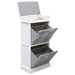 Pantofar, gri, 50x28x98 cm, lemn de paulownia - WALTI WALTI