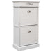 Pantofar, alb, 50 x 28 x 98 cm, lemn de paulownia - WALTI WALTI