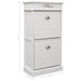 Pantofar, alb, 50 x 28 x 98 cm, lemn de paulownia - WALTI WALTI