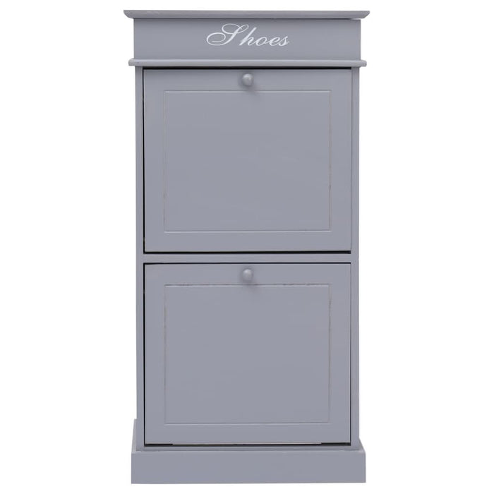 Pantofar, gri, 50x28x98 cm, lemn de paulownia - WALTI WALTI
