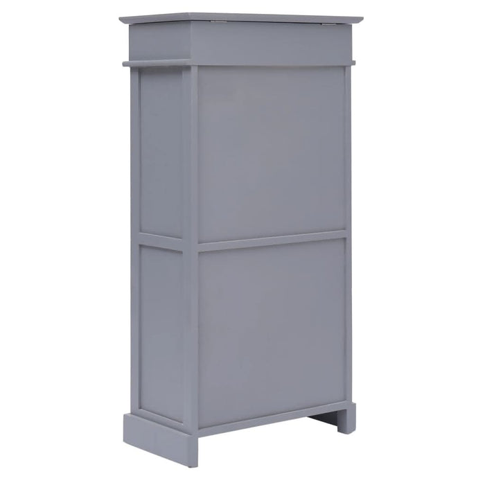 Pantofar, gri, 50x28x98 cm, lemn de paulownia - WALTI WALTI