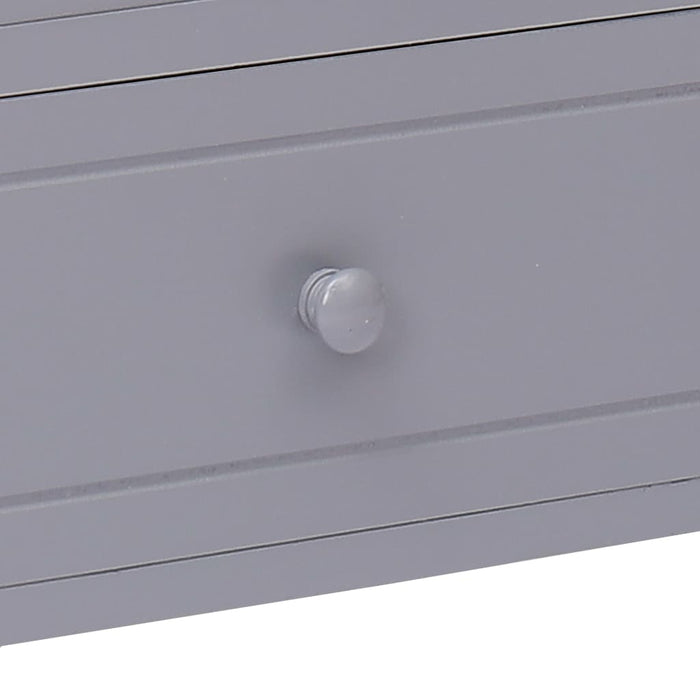 Comodă TV, gri, 115 x 30 x 40 cm, lemn de paulownia WALTI
