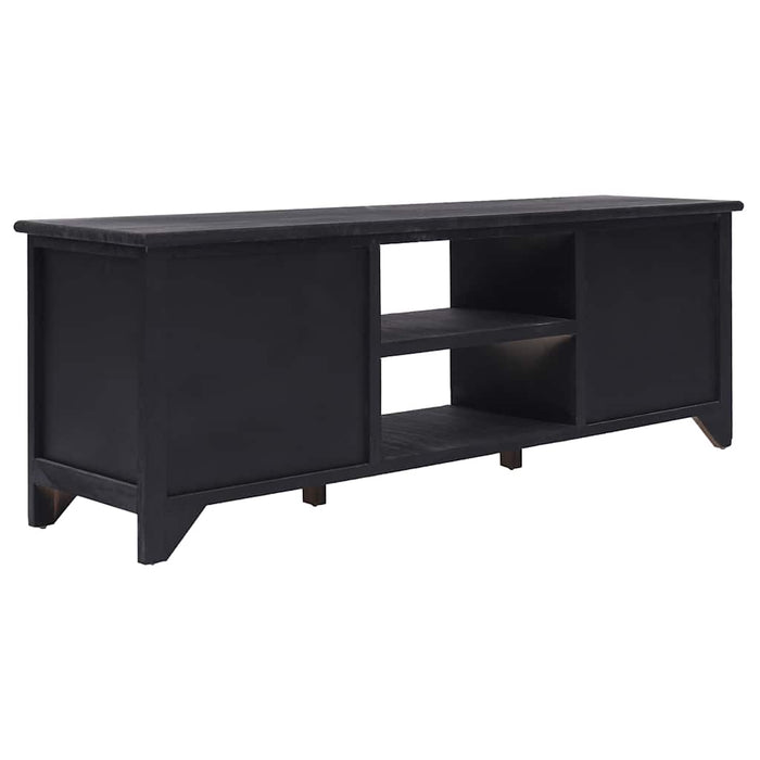 Comodă TV, negru, 115 x 30 x 40 cm, lemn WALTI