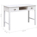 Birou de scris, alb, 110 x 45 x 76 cm, lemn - WALTI WALTI