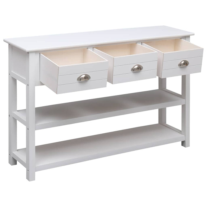 Dulap, alb, 115x30x76 cm, lemn WALTI