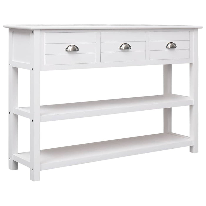 Dulap, alb, 115x30x76 cm, lemn WALTI