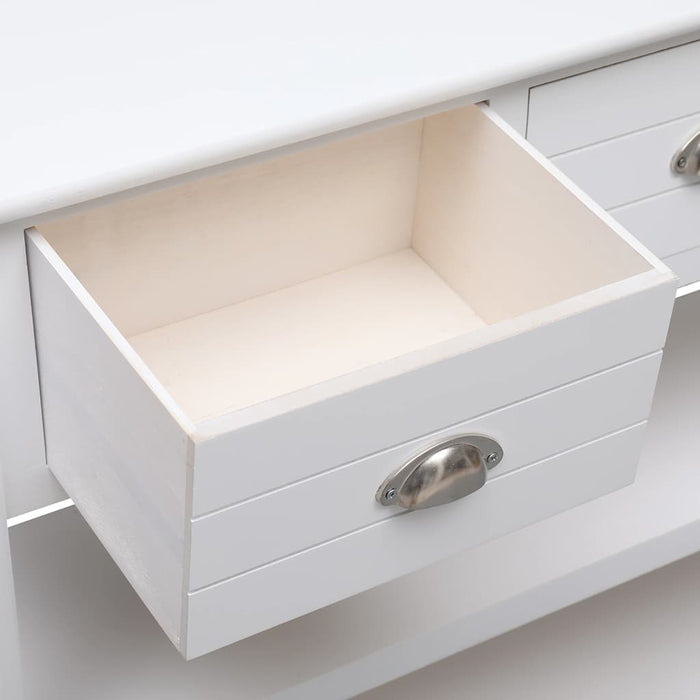 Dulap, alb, 115x30x76 cm, lemn WALTI