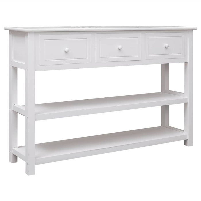 Dulap, alb, 115x30x76 cm, lemn WALTI