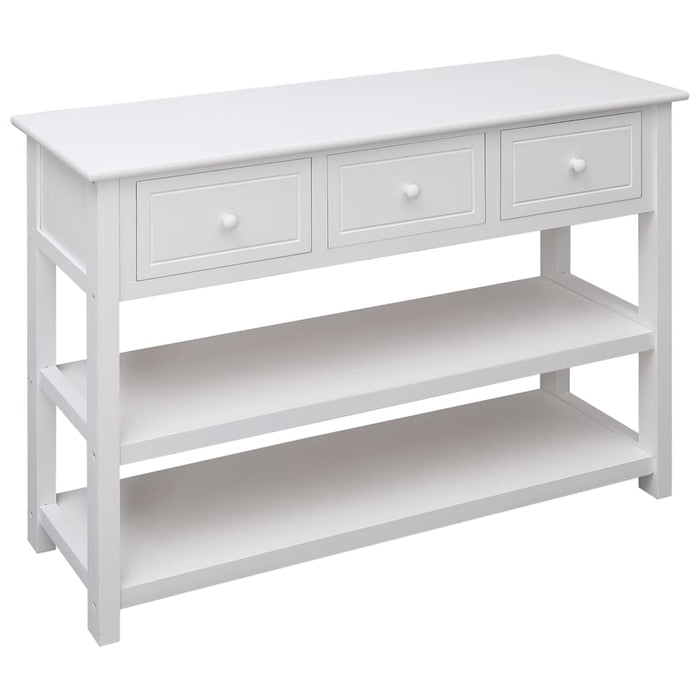 Dulap, alb, 115x30x76 cm, lemn WALTI