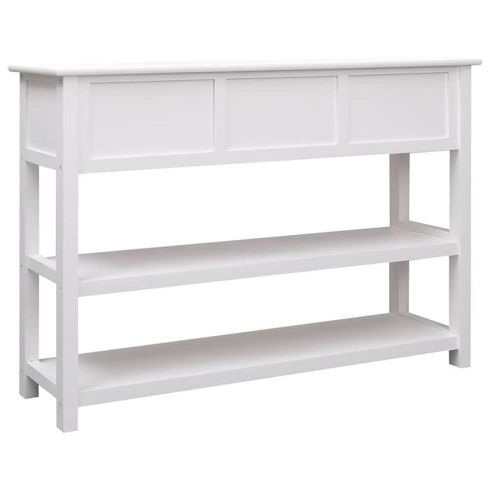 Dulap, alb, 115x30x76 cm, lemn WALTI