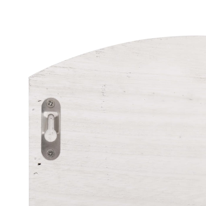 Cuier de perete, alb, 50 x 10 x 34 cm, lemn - WALTI WALTI