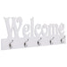 Cuier de perete WELCOME, alb, 74 x 29,5 cm - WALTI WALTI