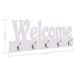 Cuier de perete WELCOME, alb, 74 x 29,5 cm - WALTI WALTI