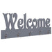 Cuier de perete WELCOME, gri, 74 x 29,5 cm - WALTI WALTI