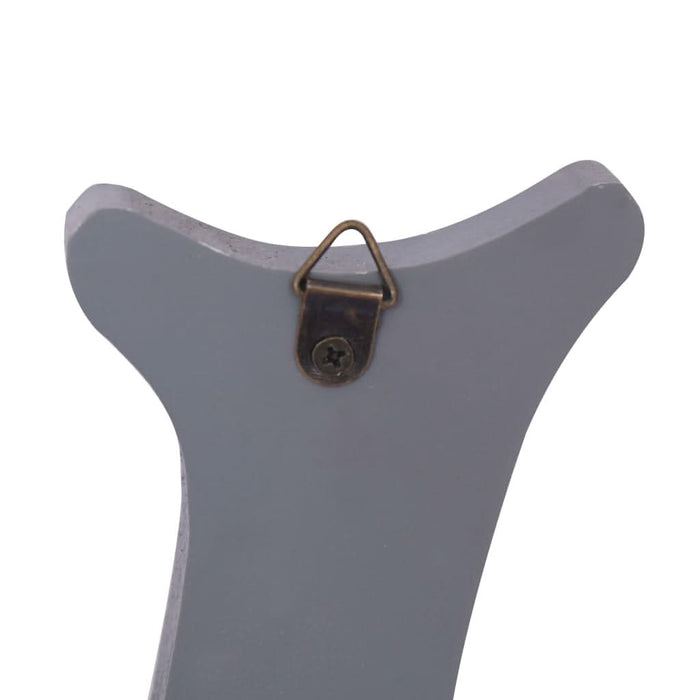 Cuier de perete WELCOME, gri, 74 x 29,5 cm - WALTI WALTI