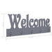 Cuier de perete WELCOME, gri, 74 x 29,5 cm - WALTI WALTI