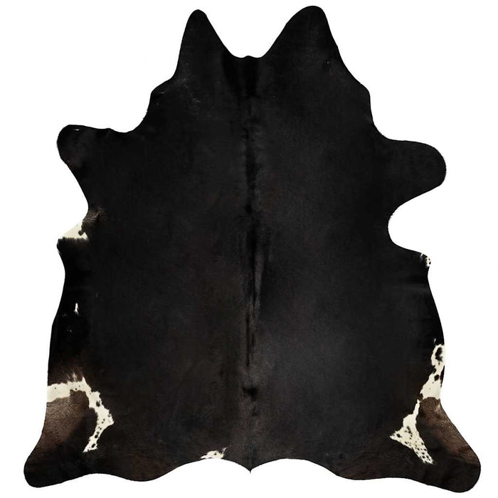 Covor din piele de vacă naturală, negru, 150 x 170 cm - WALTI WALTI