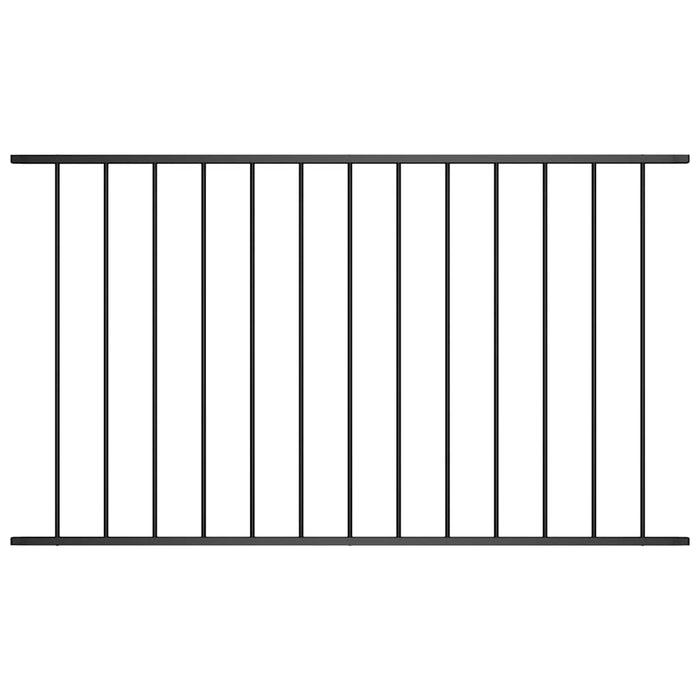 Panou de gard Woerden din oțel vopsit în câmp electrostatic, 1,7x1 m, negru WALTI