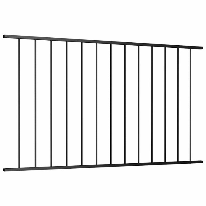 Panou de gard Woerden din oțel vopsit în câmp electrostatic, 1,7x1 m, negru WALTI
