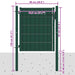 Poartă de gard din PVC și oțel, verde, 100x81 cm - WALTI WALTI