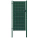 Poartă de gard din PVC și oțel, verde, 100x124 cm - WALTI WALTI