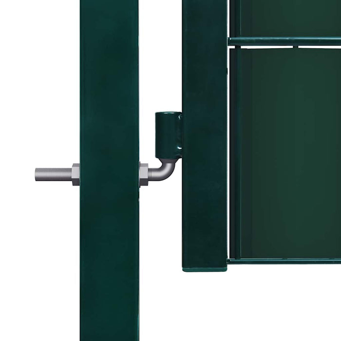 Poartă de gard din PVC și oțel, verde, 100x164 cm - WALTI WALTI