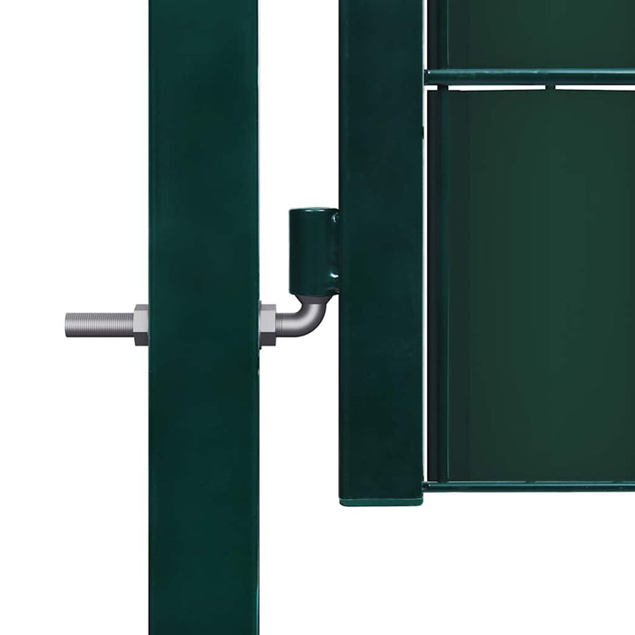 Poartă de gard din PVC și oțel, verde, 100x204 cm - WALTI WALTI
