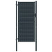 Poartă de gard din PVC și oțel, 100x204 cm, antracit - WALTI WALTI