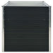 Strat înălțat de grădină antracit 160x80x77 cm oțel galvanizat - WALTI WALTI