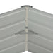 Strat înălțat de grădină antracit 129x129x45 cm oțel galvanizat - WALTI WALTI
