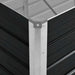 Strat înălțat de grădină antracit 240x80x77 cm oțel galvanizat - WALTI WALTI