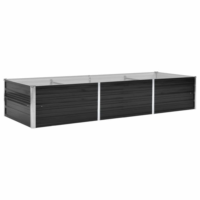 Strat înălțat de grădină antracit 240x80x45 cm oțel galvanizat - WALTI WALTI