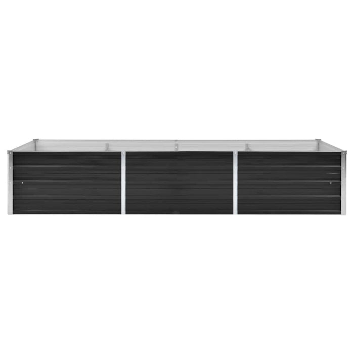 Strat înălțat de grădină antracit 240x80x45 cm oțel galvanizat - WALTI WALTI