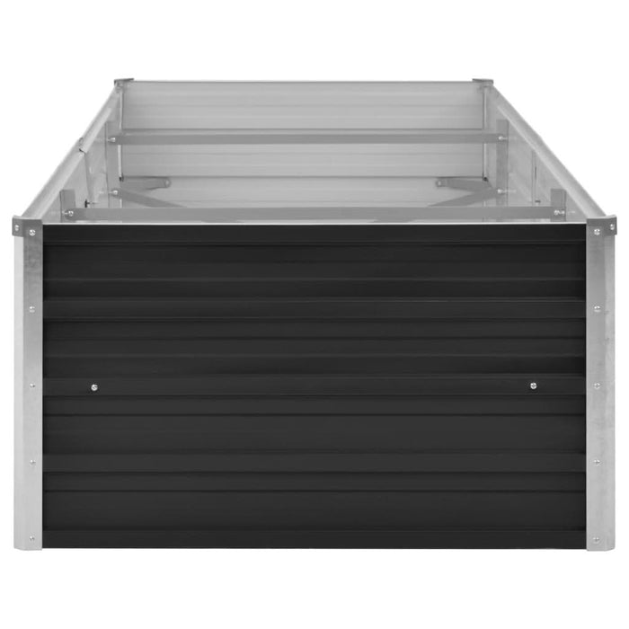 Strat înălțat de grădină antracit 240x80x45 cm oțel galvanizat - WALTI WALTI