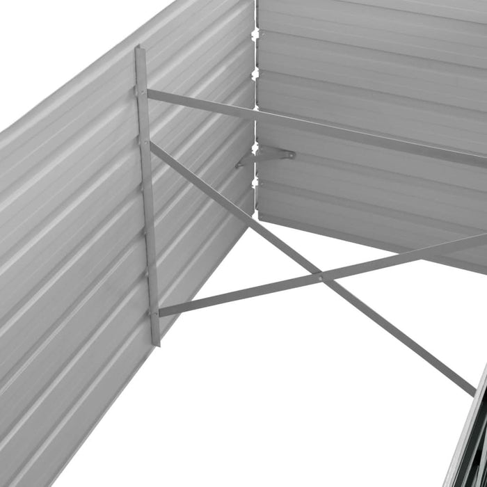 Strat înălțat de grădină antracit 320x80x77 cm oțel galvanizat - WALTI WALTI