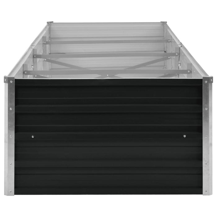 Strat înălțat de grădină antracit 320x80x45 cm oțel galvanizat - WALTI WALTI