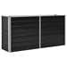Strat înălțat de grădină antracit 160x40x77 cm oțel galvanizat - WALTI WALTI